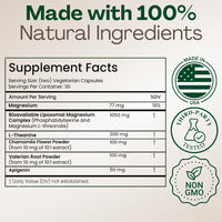 Thumbnail for MAGPLUS+ Magnesium L-Threonate w Apigenin & L Theanine | 7-Ingredient Sleep Blend | Brain, Memory, & Sleep Support | Liposomal Magnesium Threonate Supplement (60 Capsules)