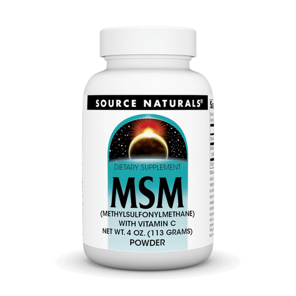 Source Naturals MSM (Methylsulfonylmethane) with Vitamin C - Powder, 4 Ounce