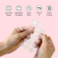 Thumbnail for grace & stella Pimple Patches for Face - Fast Acting Hydrocolloid Acne Patch That Absorb Gunk, Flatten Breakouts - Zit Stickers for Clear Skin - Dermatologist-Tested, Vegan (Invisible, 72 Count)