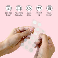 Thumbnail for grace & stella Award Winning Pore Strip Pimple Patches for Face - Hydrocolloid Acne Patches for Shrinking Zits, Whiteheads - Spot Stickers - Dermatologist-Tested, Vegan (Invisible, 72 Count)