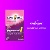 Thumbnail for ONE A DAY Women's Prenatal 1 Multivitamin including Vitamins A, C, D, B6, B12, Iron, Omega-3 DHA & more - Supplement for Before, During, & Post Pregnancy, 30 Ct (Pack of 1)(Packaging May Vary)