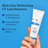 Thumbnail for ROUND LAB Birch Juice Moisturizing UV LOCK SPF 45 | NBC No1 SPF, Glow Sunscreen for Daily Skincare, Non-toxic, UV Protection, Lightweight, Oil-Free, Organic, Korean Sunscreen (1.69 Fl Oz)