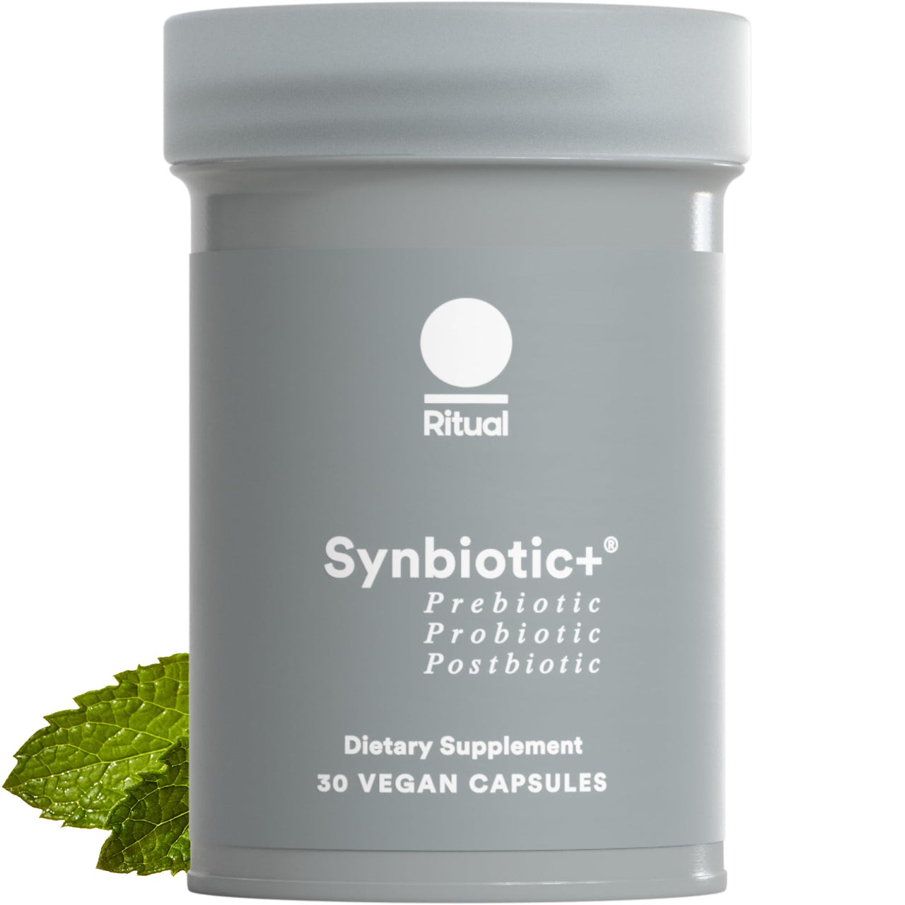 Ritual Synbiotic+ Probiotic, Prebiotic, Postbiotic, 3-in-1 Supplement for Gut Health and Digestive Support, Regularity, Bloat, Immune*, Vegan Delayed-Released Daily Capsule, Women and Men, 30 Day