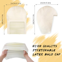 Thumbnail for Actabostte Halloween Bald Caps Costume Kit for Woman & Men - Realistic Latex Bald Cap with Adhesive Glue & Remover - Complete Makeup Set for Halloween, Zombie, Cosplay, Costume, SFX, Dress-Up Party