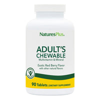 Thumbnail for NaturesPlus Adult's Chewable - 60 Tablets, Exotic Red Berry Flavor - Multivitamin & Mineral - Vegetarian, Gluten Free - 60 Servings