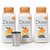 Thumbnail for Dose for Your Liver Cleanse Detox & Repair, Made with Organic Milk Thistle Supplement with Turmeric, Dandelion, Ginger, and Orange, Supports Healthy Liver Function,16oz Bottle, 3 Pack (3 Week Supply)