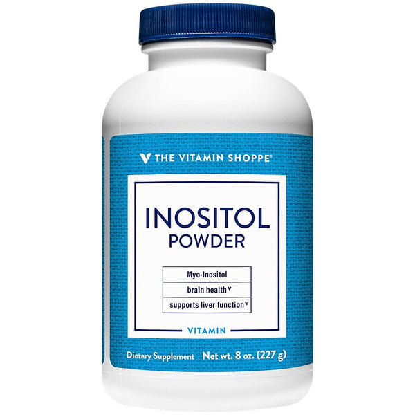 The Vitamin Shoppe Inositol Powder - Brain Health & Mood Support | Pure Myo-Inositol | 8 oz 269 Servings | Unflavored Vegan