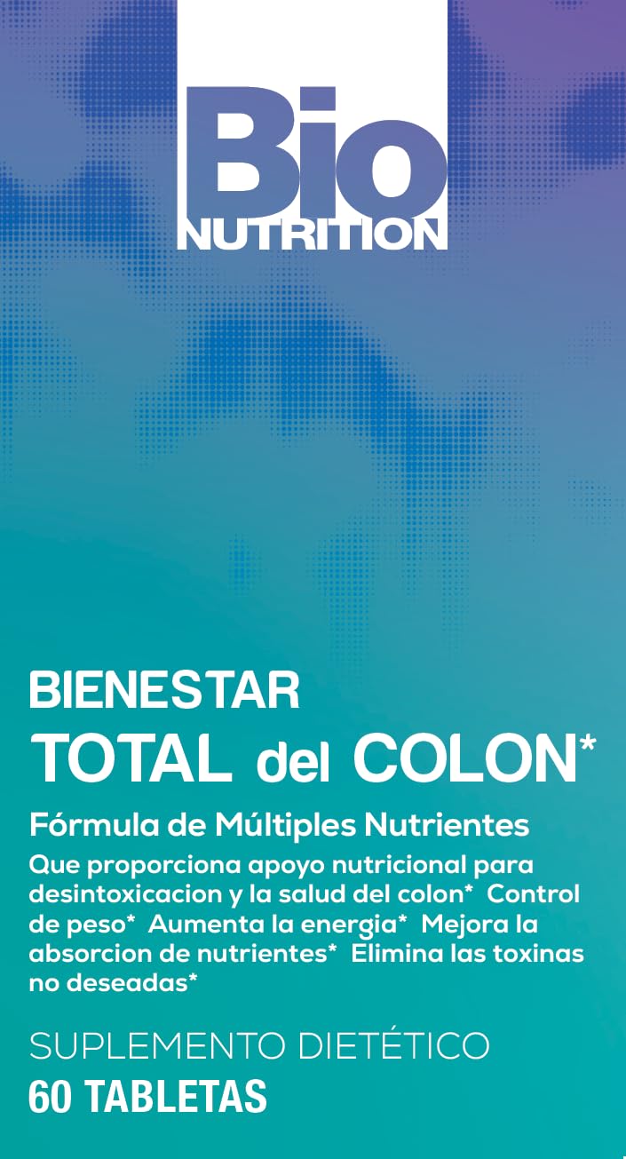 Bio Nutrition Total Colon Wellness 60 Tablets