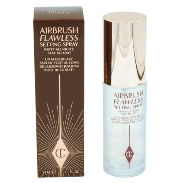 Charlotte Tilbury Airbrush Flawless Setting Spray - Ultra-Fine Hydrating Mist to Prime & Set Face Makeup For Up to 16Hr - Soothes, Blurs Pores & Calms Skin