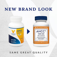 Thumbnail for The Vitamin Shoppe AHCC 500mg - Immune System Booster & Cell Defense | Active Hexose Correlated Compound | 60 Veggie Caps | Mushroom Extract