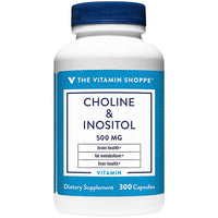 Thumbnail for The Vitamin Shoppe Choline Inositol 500MG, Once Daily Supplement (300 Capsules)