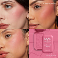 Thumbnail for NYX PROFESSIONAL MAKEUP Buttermelt Powder Blush, Fade and Transfer-Resistant Blush, Up to 12HR Make Up Wear, Vegan Formula - For The Butta
