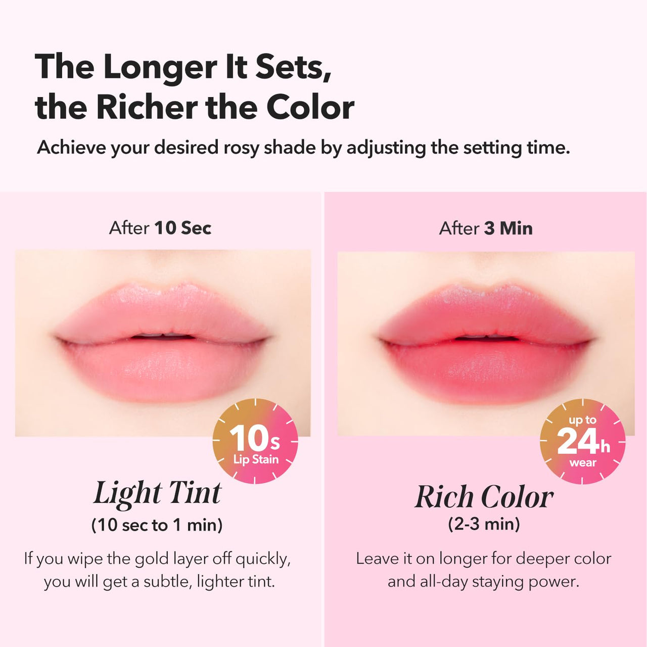 APRILSKIN Hero All Day Plumping Lip Stain | 24H Long-Lasting | Quick Visible Plumping for Fuller-Looking Lips | Smudge-Proof & Transfer Proof Wipe-Off Tint | Natural Rose | 0.14oz
