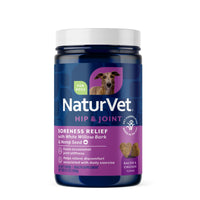 Thumbnail for NaturVet Hemp Aches & Discomfort Plus Hemp Seed for Dogs, 60 ct Soft Chews, Made in The USA