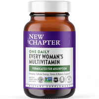 Thumbnail for New Chapter Women’s Multivitamin, Iron, B6, B12, Biotin for Hair Growth, D3, Vit C, Zinc for Immune & Stress Support, Gentle on an Empty Stomach, One Daily, Non-GMO, Gluten-Free, 18+, 96 Tablets