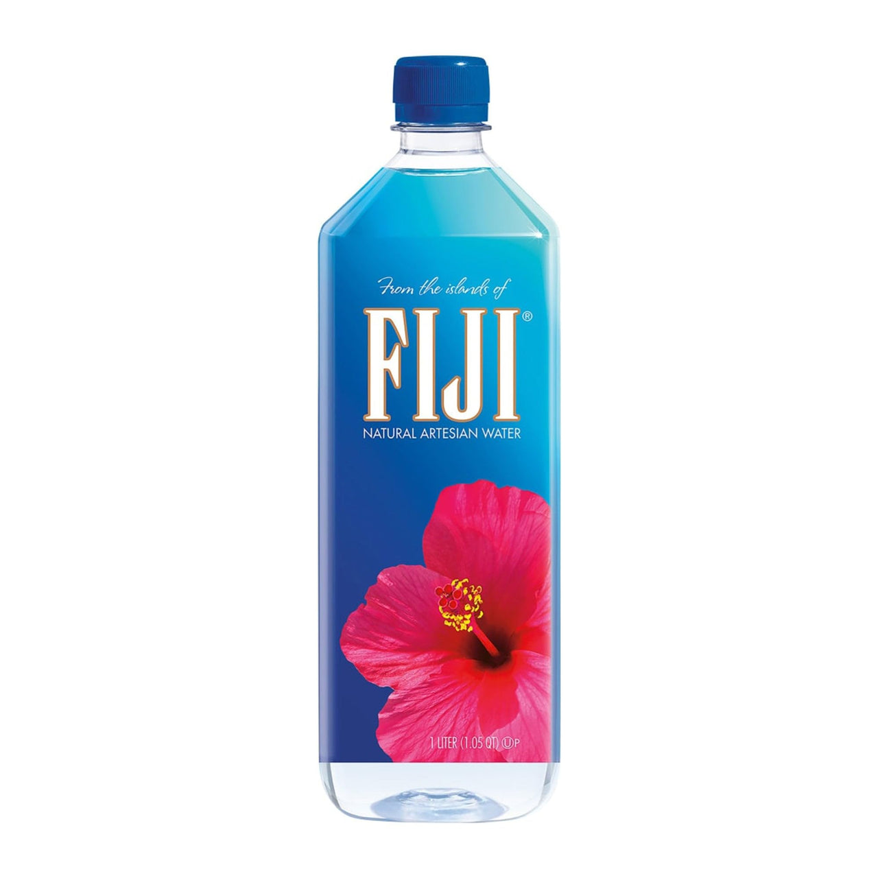 FIJI Natural Artesian Bottled Water 1 Liter / 33.8 Fl Ounce Bottle (Single)