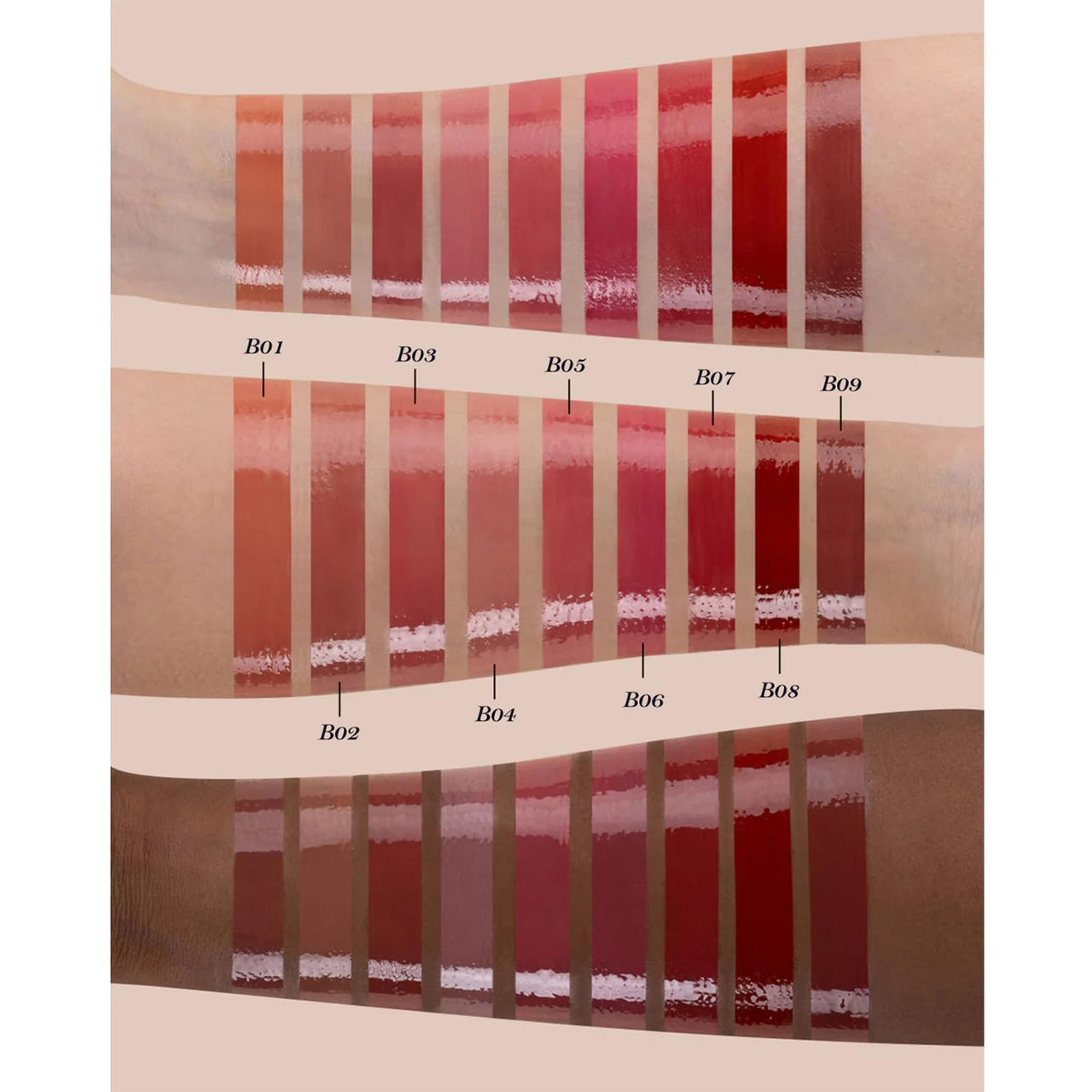 Flower Knows Swan Ballet Shine Lipstick,Hydrating Solid Lip Gloss,Moisturizing Red Tinted Lip Balm-Long Lasting Lip Gloss in Balm for Girls&Women(B09 Midsummer Night)