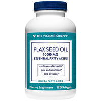 Thumbnail for The Vitamin Shoppe Certified Organic Flax Seed Oil 1,000MG, (120 Softgels)