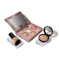 Thumbnail for LAURA GELLER NEW YORK Baked Starter Kit: Medium - Best of the Best Full Face Palette + Baked Balance-n-Brighten Powder Foundation + Retractable Angled Kabuki Brush Set