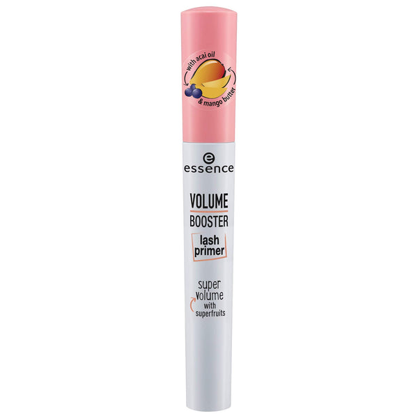 essence | Volume Booster Lash Primer Mascara | Infused with Mango Butter and Acai Oil for Nurtured Lashes | Conditioning Mascara Primer | White | Vegan | Paraben & Cruelty Free (Pack of 1)