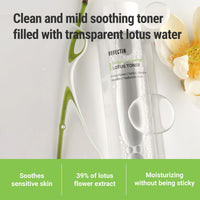 Thumbnail for ROVECTIN Calming Lotus Water Toner - pH4.7 Extra Soothing and Hydrating for Trouble Care | 40% Lotus Flower Extract for Purifying | Hyaluronic Acid, Alcohol-Free, Vegan, K-Beauty (6.76 fl. oz, 200ml)
