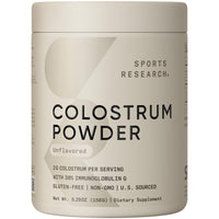 Thumbnail for Sports Research® High Potency Vegan Vitamin C Supplement for Antioxidant Activity, Turmeric Curcumin C3 Complex & Colostrum Powder - Nutrient Dense Superfood for Adults