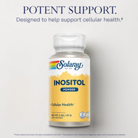 Thumbnail for SOLARAY Pure Inositol Powder - Cellular Health Support - Vegan, Lab Verified - 163 Servings, 4 OZ (2oz, 81 Serv.)