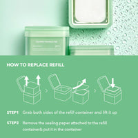 Thumbnail for (Only Refill) Mediheal Teatree Trouble Pad (100 Pads) - Cotton Facial Toner Pads for Calm Sensitive & Acne Prone Skin - Vegan Gauze Pad
