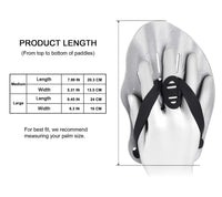 Thumbnail for Contour Swim Paddles Hand, Swim Training Hand Paddles with Adjustable Straps, Swimming Hand Paddles for Women and Men