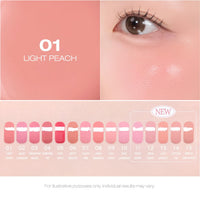 Thumbnail for PERIPERA SYRUPY TOK CHEEK 15 Colors, Liquid Blush, Dewy Finish and Hydrates All day, Soft Velvet Texture Face Cheek Tint (01 LIGHT PEACH)