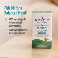 Thumbnail for Nordic Naturals Mood Support Omega Blend - Unflavored - 60 Soft Gels - 1400 mg Omega-3 Supplement with EPA & DHA - Promotes Balanced Mood and Serenity - Non-GMO - 30 Servings
