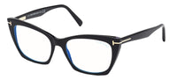 Thumbnail for Tom Ford FT 5709-B BLUE BLOCK Shiny Black 54/17/140 women Eyewear Frame