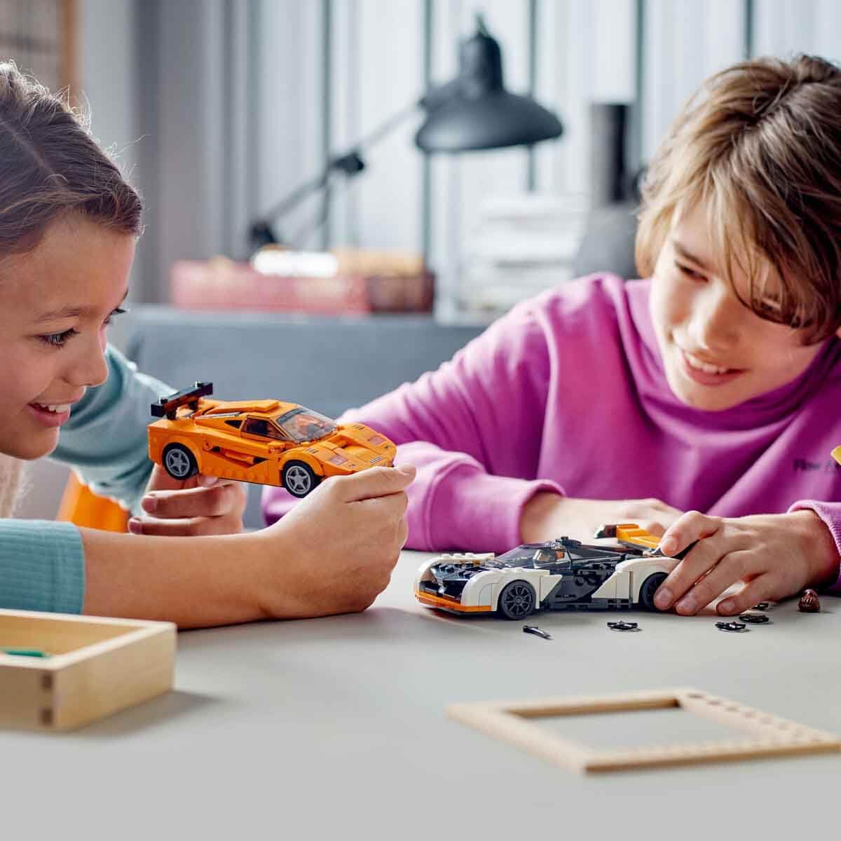 LEGO Speed Champion McLaren Solus GT & McLaren F1 LM 76918 Toy Blocks, Present, Vehicle, Glue, Boys, Ages 9 and Up