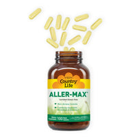 Thumbnail for Country Life Aller-Max - Quercetin Supplements with Bromelain - Immune Support with Vitamin C, Zinc, and Botanical Blend - Certified Gluten-Free, Vegan (100 Count (Pack of 1))