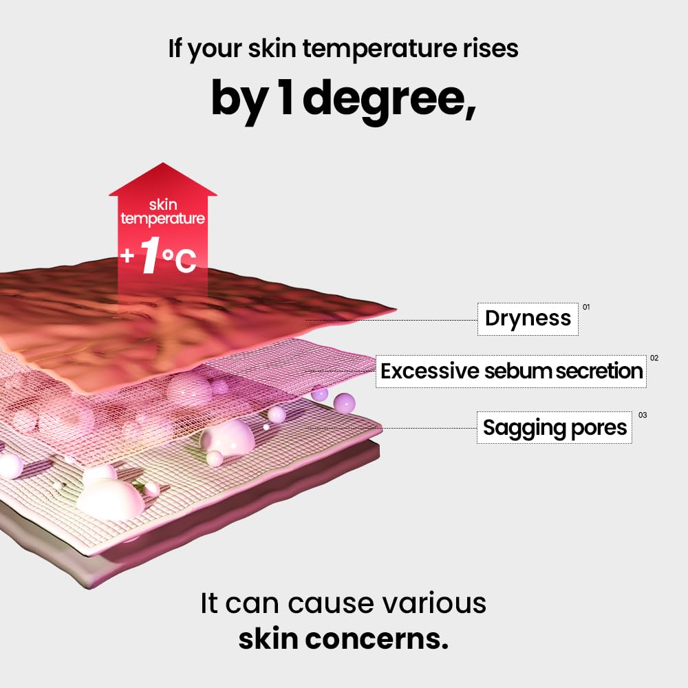 ILSO Dual Cooling Master, Korean Tighten Pores and Cooling Massage Stick, Color-Changing, Stainless Steel