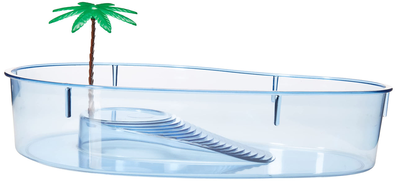 Lee's Turtle Lagoon, Kidney w/ Plant, 14-Inch by 10-1/8-Inch by 3-Inch