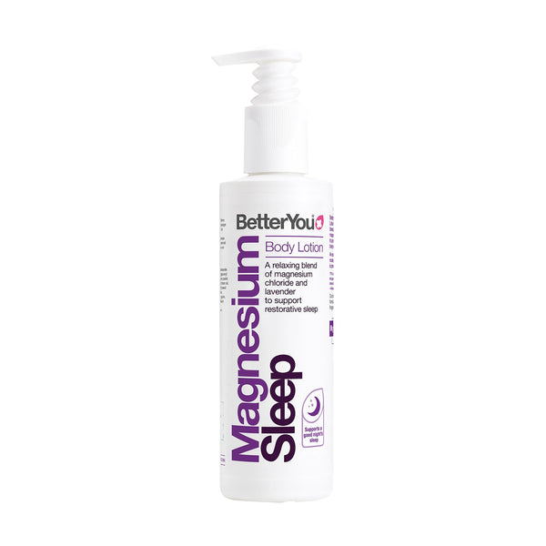 BetterYou Magnesium Sleep Body Lotion - Relaxing Body Lotion - Magnesium Body Cream with Lavender and Chamomile Blend - Sore Muscle Relief - 6.08 oz
