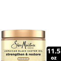 Thumbnail for Shea Moisture Hair Mask 2-Pack – Jamaican Black Castor Oil Strengthen & Restore Masque for Repairing Dry, Damaged Hair, 12 Oz Ea