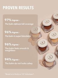Thumbnail for SHEGLAM Hydrating Cream Full Coverage Foundation Balm Long Lasting Concealer Face Foundation for Dry Skin - Chestnut