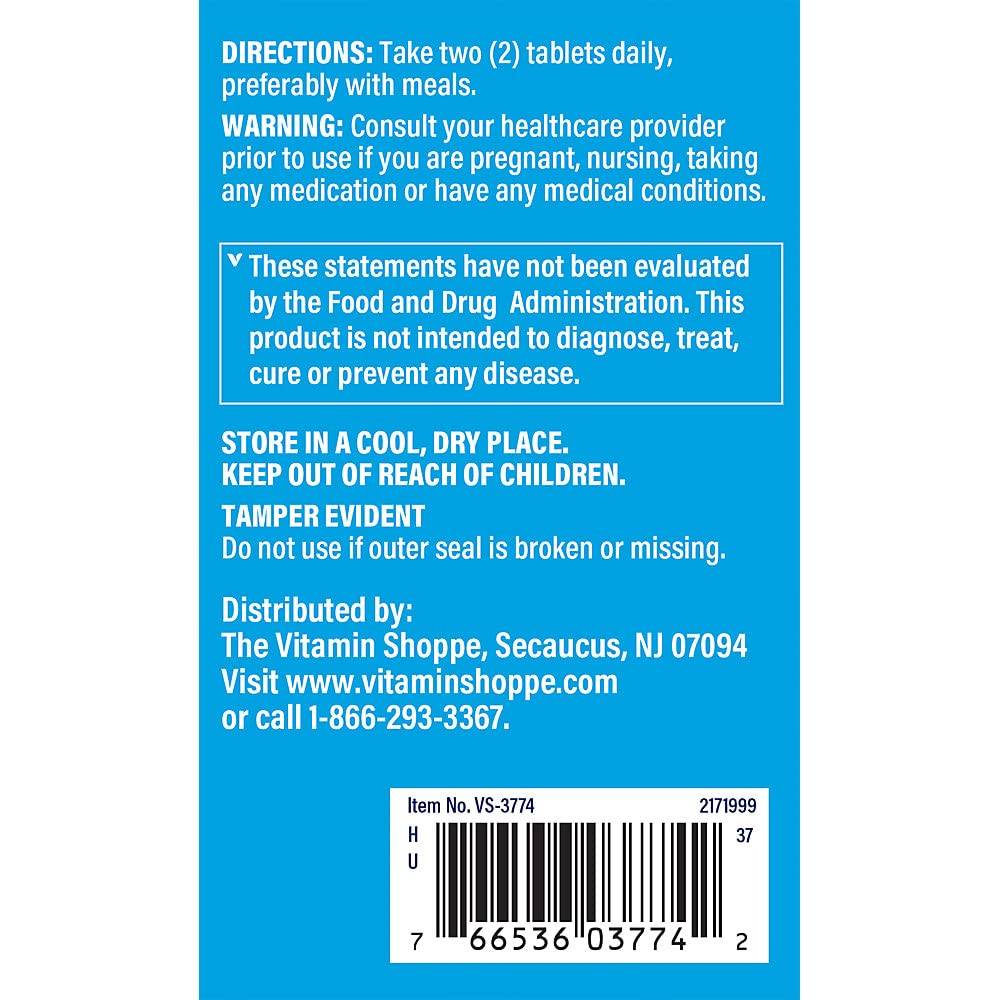 The Vitamin Shoppe Calcium-Magnesium-Zinc with Vitamin D - Bone Immune & Cellular Health | 300 Tablets | Gluten-Free