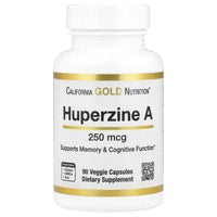 Thumbnail for Huperzine A by California Gold Nutrition - Support for Memory & Cognitive Function - Promotes Healthy Acetylcholine Levels - Vegan Friendly - Gluten Free, Non-GMO - 250 mcg - 90 Veggie Capsules