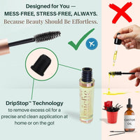 Thumbnail for USDA Organic Castor Oil Lash Serum - Premium All Natural Cold Pressed Castor Oil Eyelash Growth Serum with Mascara Tube - Eyelash Treatment and Conditioner - For Thicker and Fuller Lashes