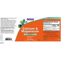 Thumbnail for Now Foods Calcium & Magnesium, 250 Tablets (Pack of 2)