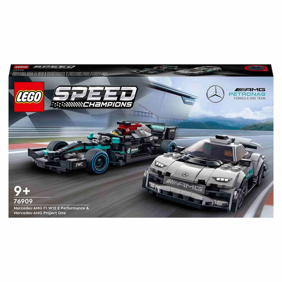LEGO Speed Champions – 76909 Mercedes-AMG F1 W12 E Performance & Mercedes-AMG Project One
