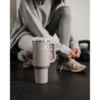 Thumbnail for STANLEY Quencher H2.0 Tumbler with Handle and Straw 40 oz | Flowstate 3-Position Lid | Cup Holder Compatible for Travel | Insulated Stainless Steel Cup | BPA-Free | Ash