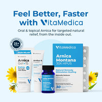 Thumbnail for VitaMedica Arnica Cream - Arnica Montana + Vitamin K Oxide Bruise Cream - Sensitive Skin Formula - Undereye - 0.5 ounces