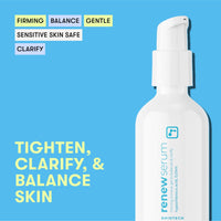 Thumbnail for BRIOTECH Renew Serum, Hypochlorous Acid Mineral Gel, Soften Fine Line Appearance, Smooth Skin for Face, Neck, Chest, Spot Corrector, Soothe Redness, Vegan, 2 fl oz
