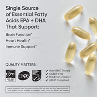 Thumbnail for Sports Research Omega 3 Fish Oil 1250mg Softgels