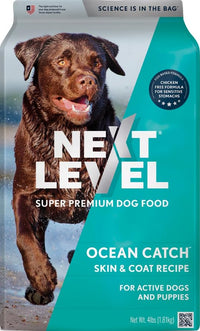 Thumbnail for Next Level Super Premium Dog Food – Ocean Catch – Dry Kibble for Adult Dogs of All Breeds – 24% Protein, Fish with Gluten Free Grains (4 Pound)