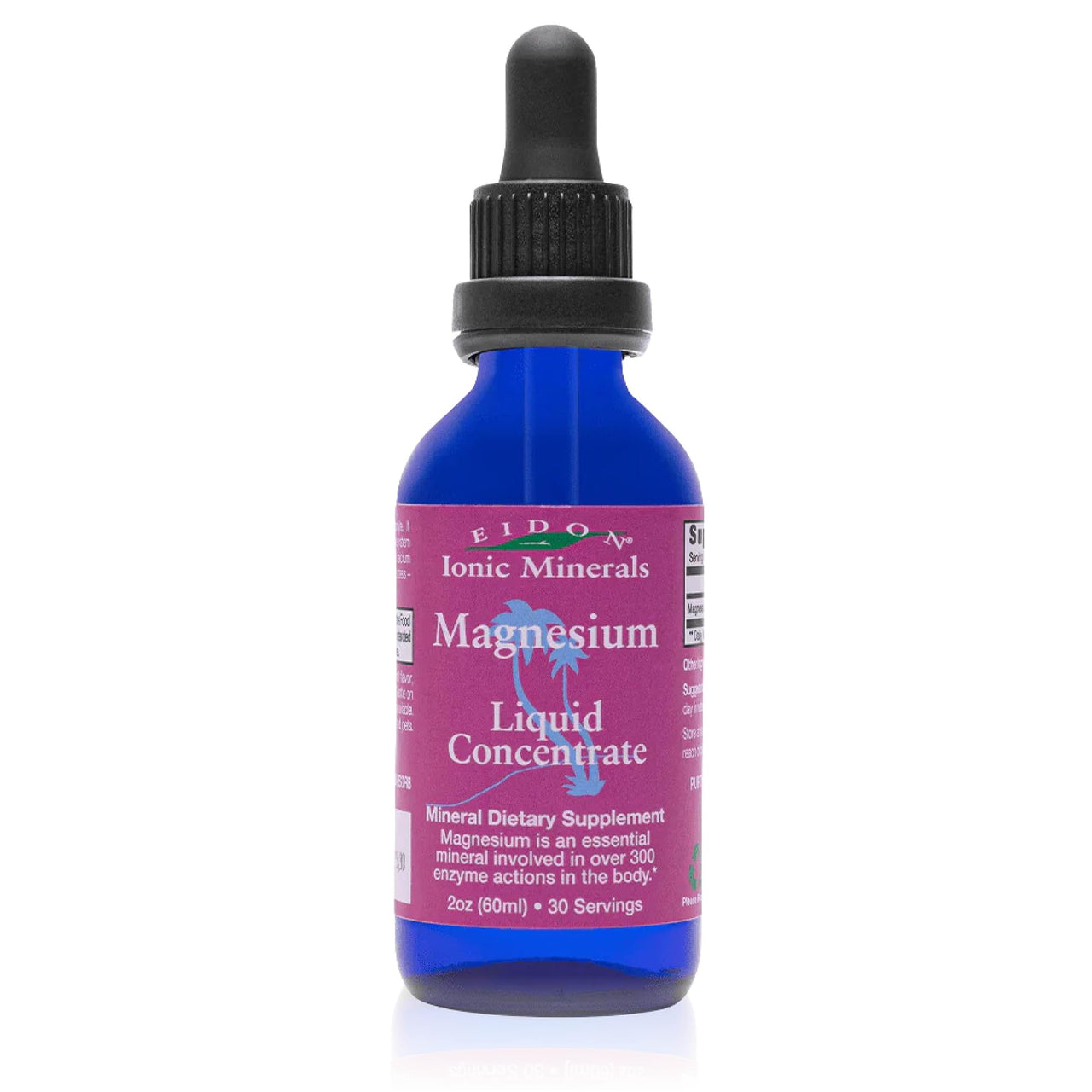 Eidon Liquid Magnesium Concentrate - Ionic Magnesium Chloride Drops for Men and Women, Supports a Sense of Calm and Muscle Relaxation, Bioavailable, No Additives or Preservatives - 2 oz